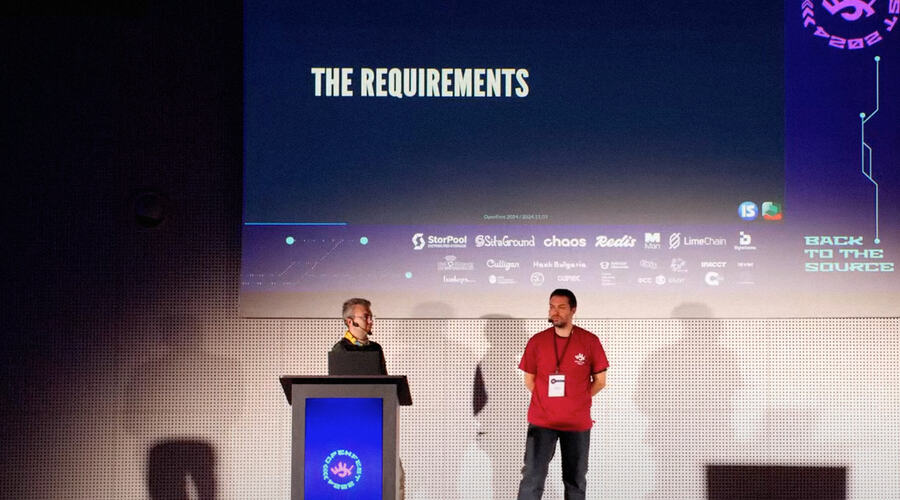 Information Services presented the video surveillance platform during the elections at the OpenFest conference